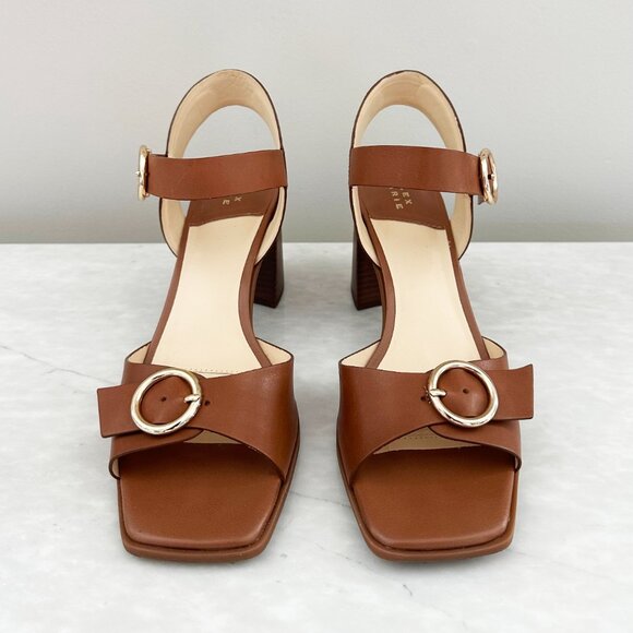 EUC Alex Marie Quinna Double-Buckle Leather Sandal - Picture 3 of 10